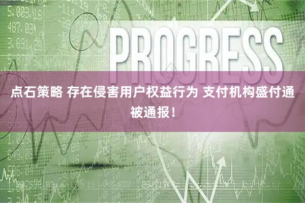 点石策略 存在侵害用户权益行为 支付机构盛付通被通报！