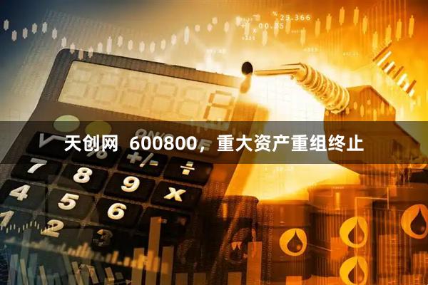 天创网  600800，重大资产重组终止